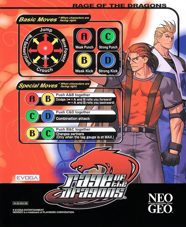 Rage of the Dragons mini marquee